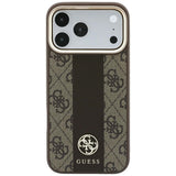 Husa de protectie Guess compatibil cu iPhone 17 Pro / iPhone 18 Pro, Maro