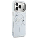 Husa de protectie Karl Lagerfeld compatibil cu iPhone 18 Pro / iPhone 17 Pro, Transparent