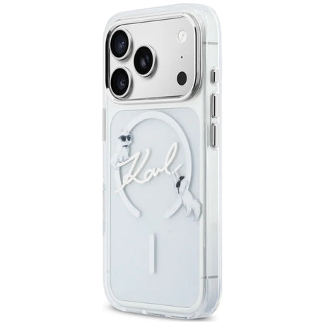 Husa de protectie Karl Lagerfeld compatibil cu iPhone 17 Pro Max / iPhone 18 Pro Max, Transparent