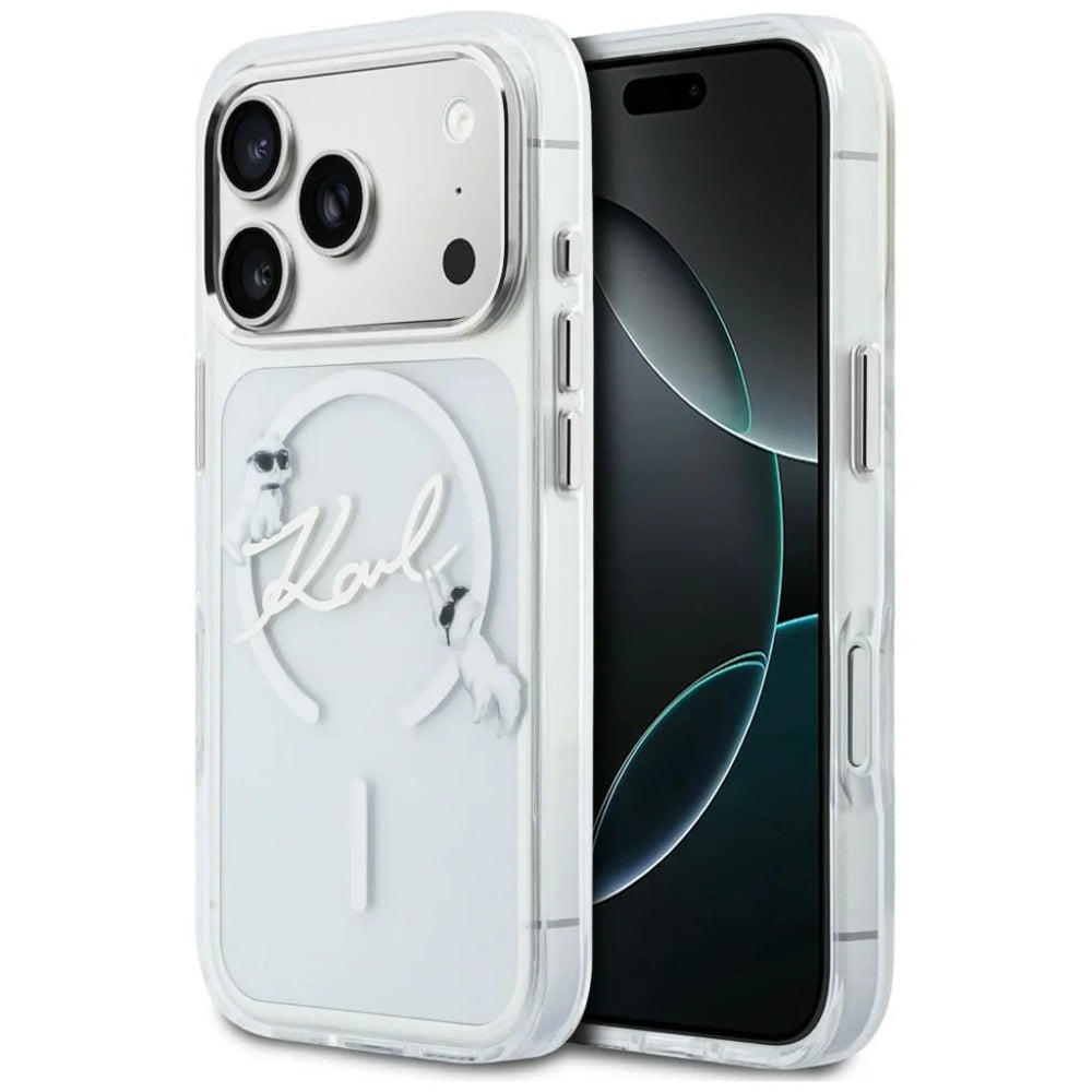Husa de protectie Karl Lagerfeld compatibil cu iPhone 17 Pro Max / iPhone 18 Pro Max, Transparent
