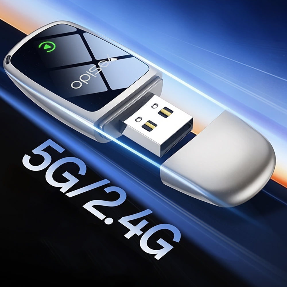 Adaptor Yesido Wireless CarPlay (KM29), USB-C, Bluetooth 4.2, Wi-Fi 5G/2.4G, 1080P, Gri
