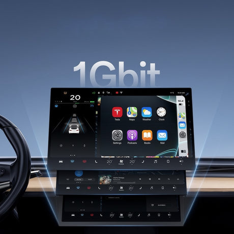 Adaptor Yesido Wireless CarPlay (KM29), USB-C, Bluetooth 4.2, Wi-Fi 5G/2.4G, 1080P, Gri