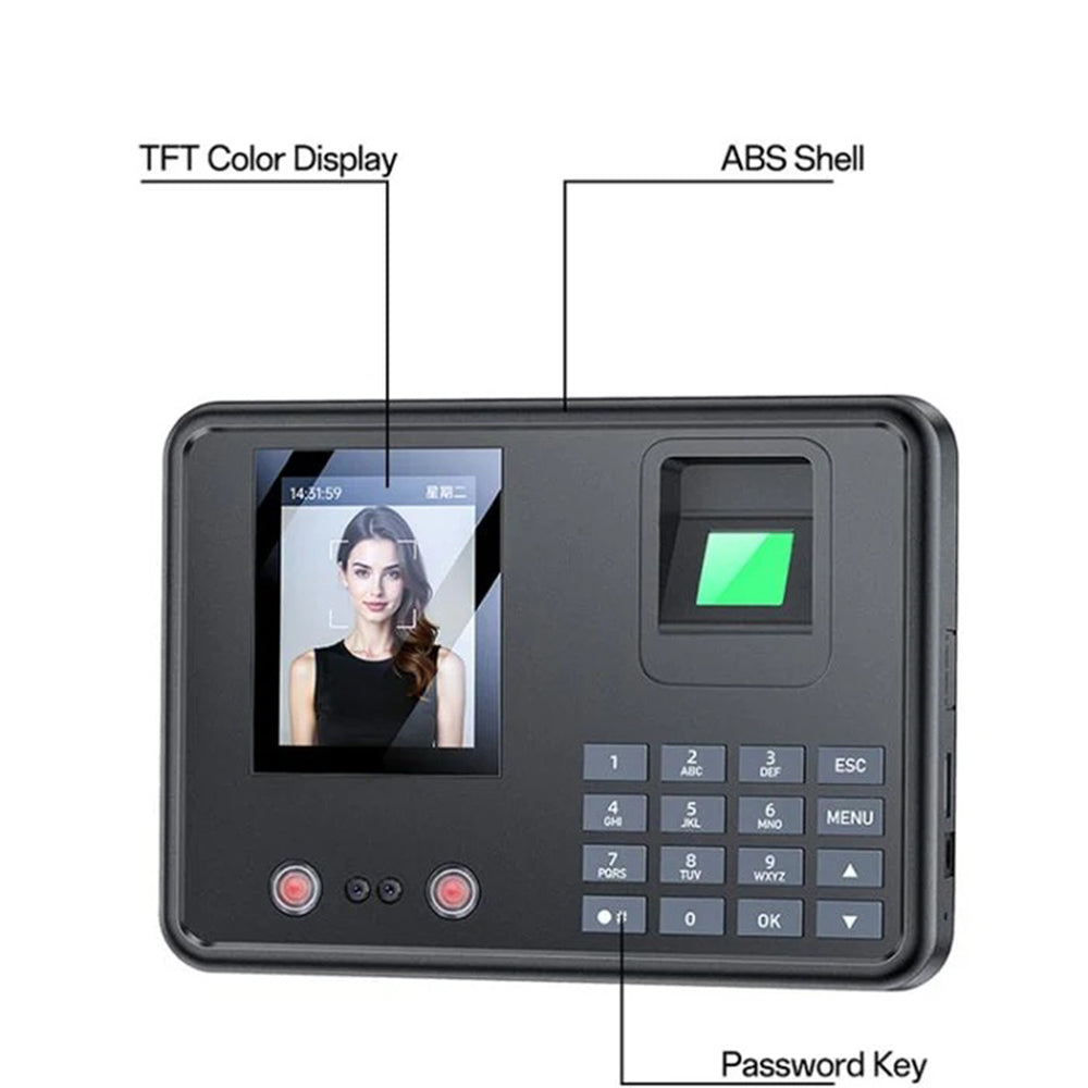 Dispozitiv de Inregistrare Prezenta, cu Recunoastere Faciala, Display - Yesido (KM30) - Black