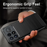 Husa de protectie Techsuit Carbon Silicone compatibil cu Xiaomi Poco F9 Ultra, Negru