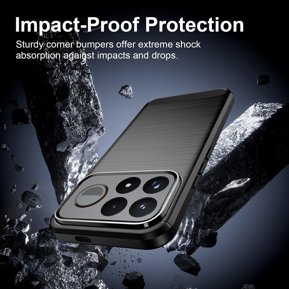 Husa de protectie Techsuit Carbon Silicone compatibil cu Xiaomi Poco F9 Pro, Negru
