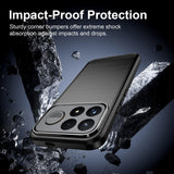 Husa de protectie Techsuit Carbon Silicone compatibil cu Xiaomi Poco F9 Pro, Negru