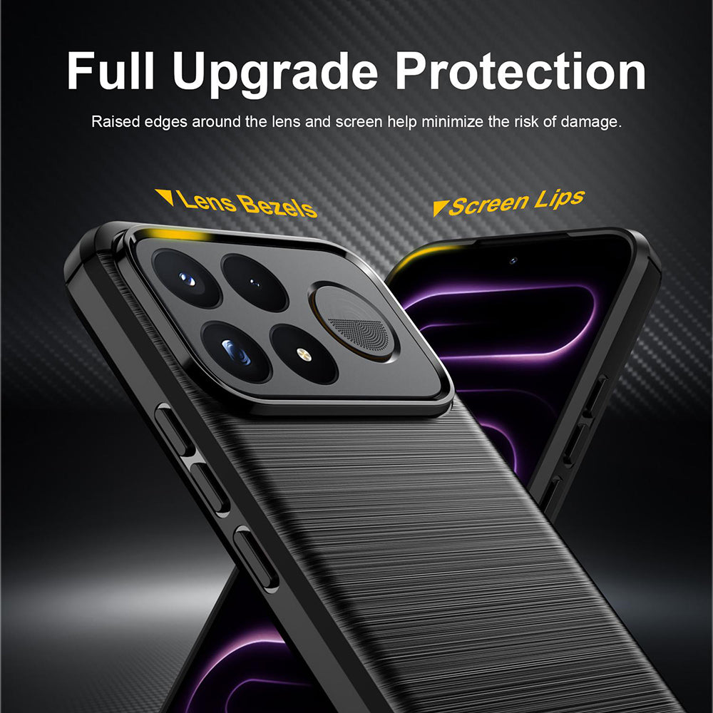 Husa de protectie Techsuit Carbon Silicone compatibil cu Xiaomi Poco F9 Pro, Negru