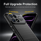 Husa de protectie Techsuit Carbon Silicone compatibil cu Xiaomi Poco F9 Pro, Negru