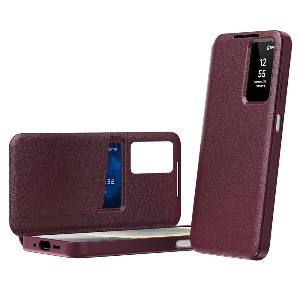 Husa de protectie Techsuit SmartView compatibil cu Samsung Galaxy A27 5G, Roșu
