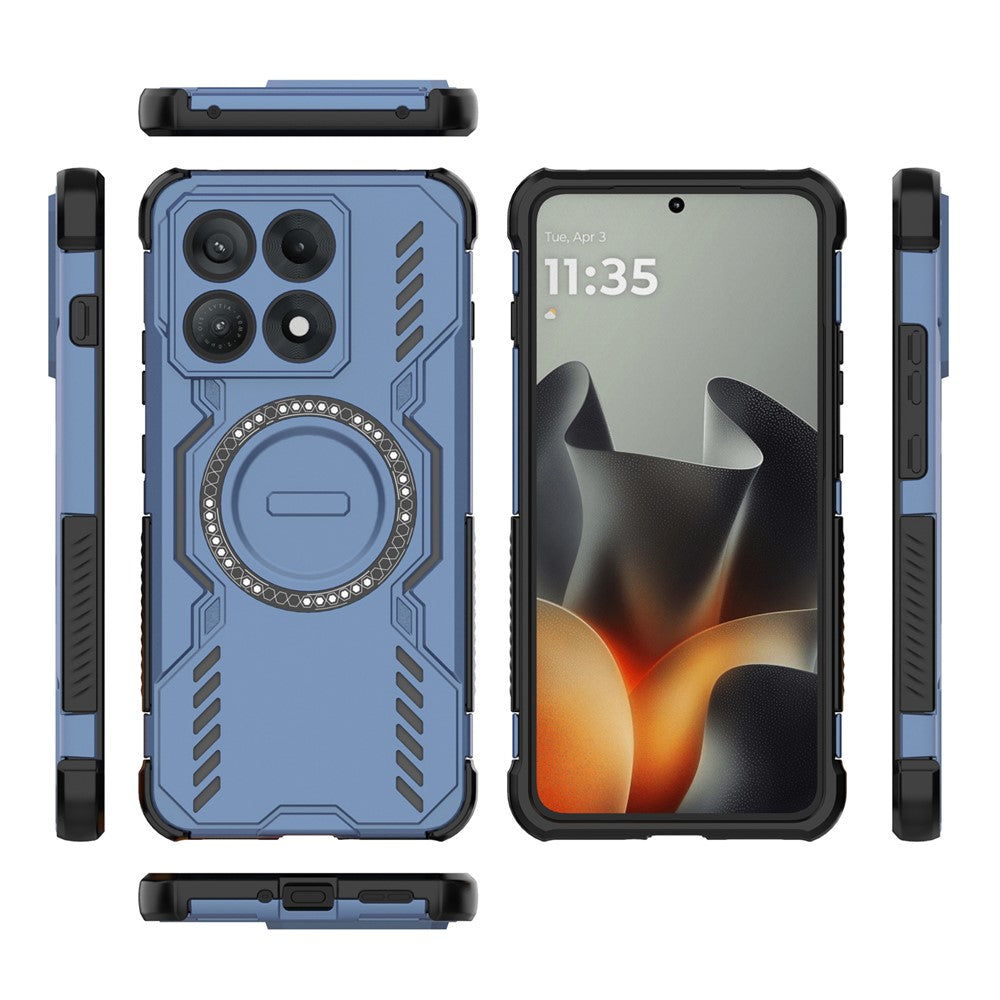 Husa de protectie Techsuit ArmorMag compatibil cu Motorola Edge 70 Max, Albastru