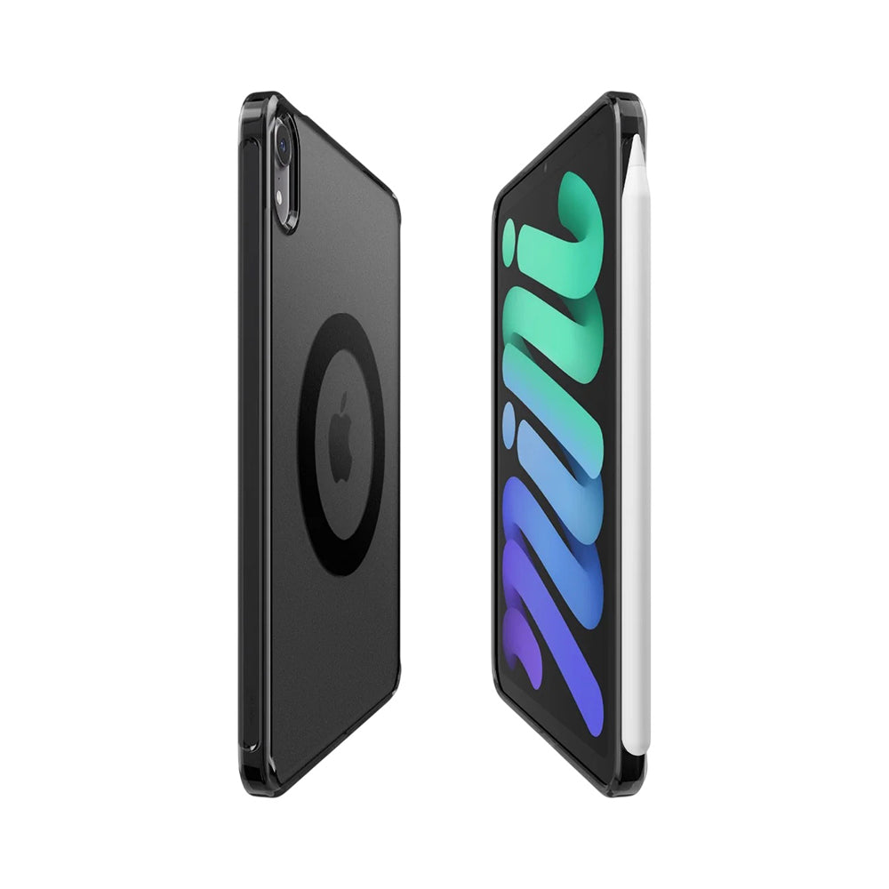 Husa de protectie tableta Spigen Ultra Hybrid MagFit compatibil cu iPad mini 6 / iPad mini 7, Negru Frost