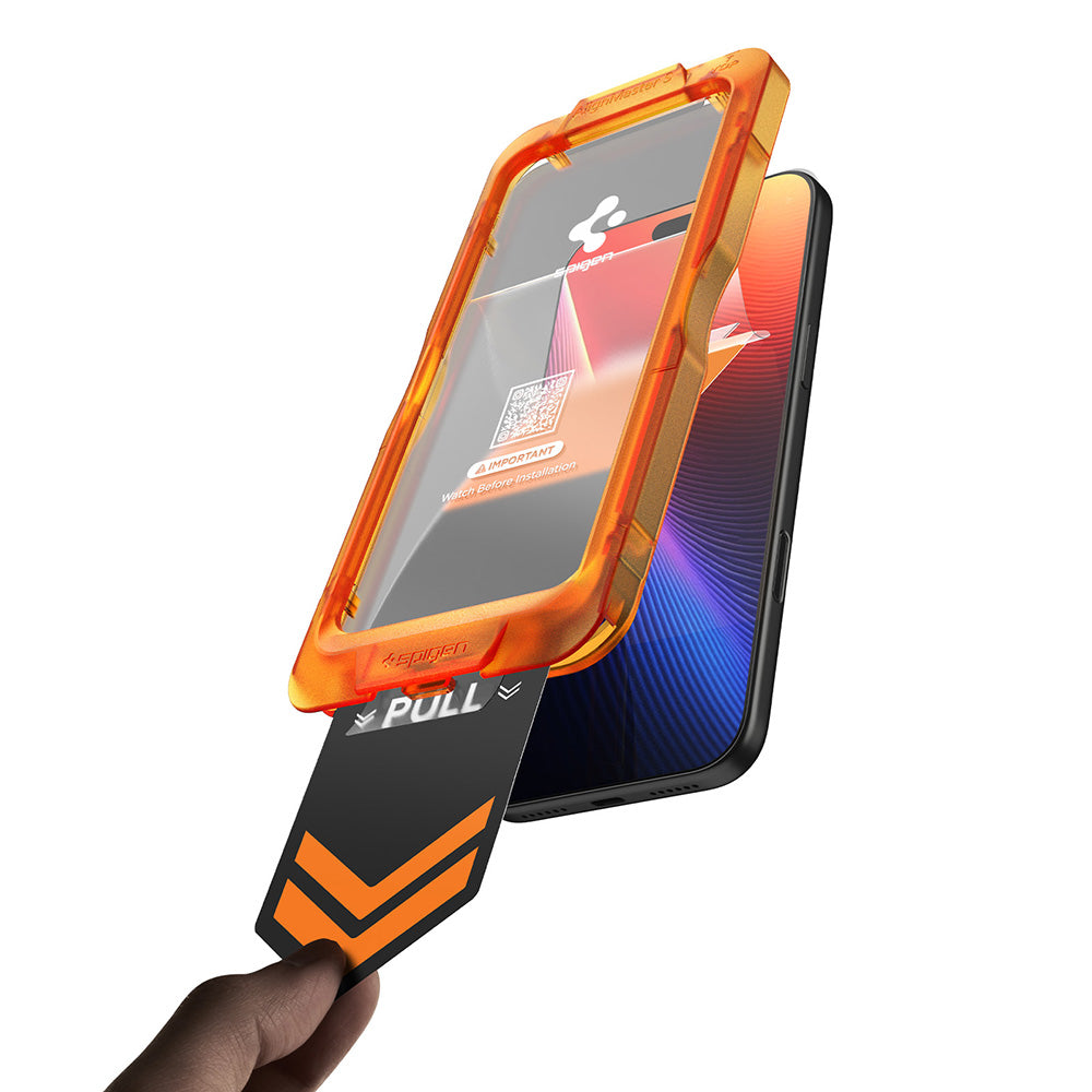 Folie de protectie Spigen Glas.tR AlignMaster S compatibil cu iPhone 18 Pro / iPhone 17 Pro, Transparent