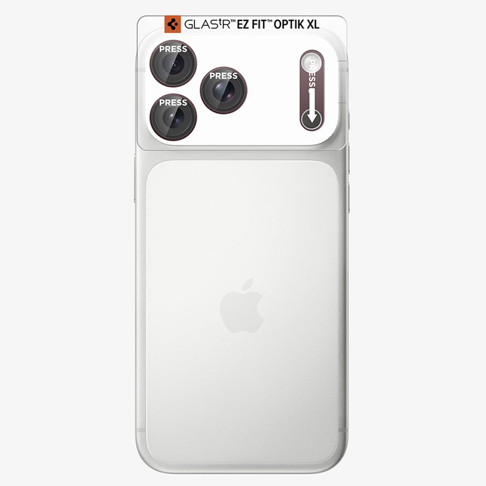 Folie de protectie Spigen Optik.tR EZ Fit Pro XL compatibil cu iPhone 18 Pro Max, Visiniu