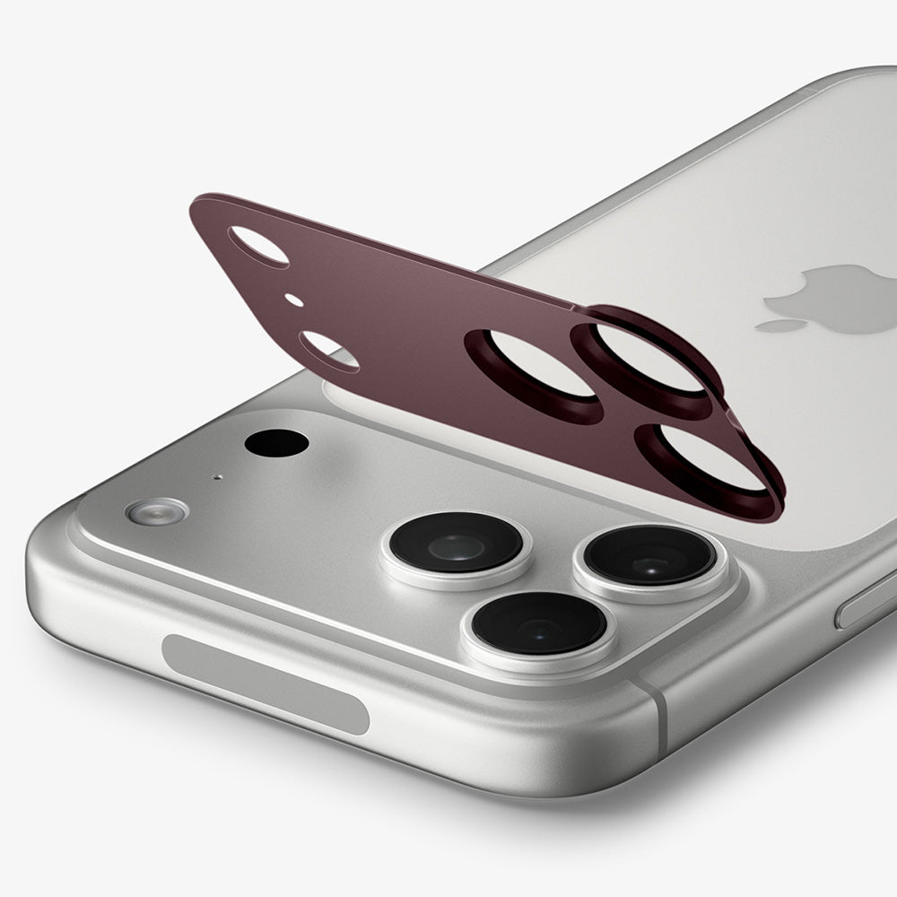 Folie de protectie Spigen Optik.tR EZ Fit Pro XL compatibil cu iPhone 18 Pro Max, Visiniu