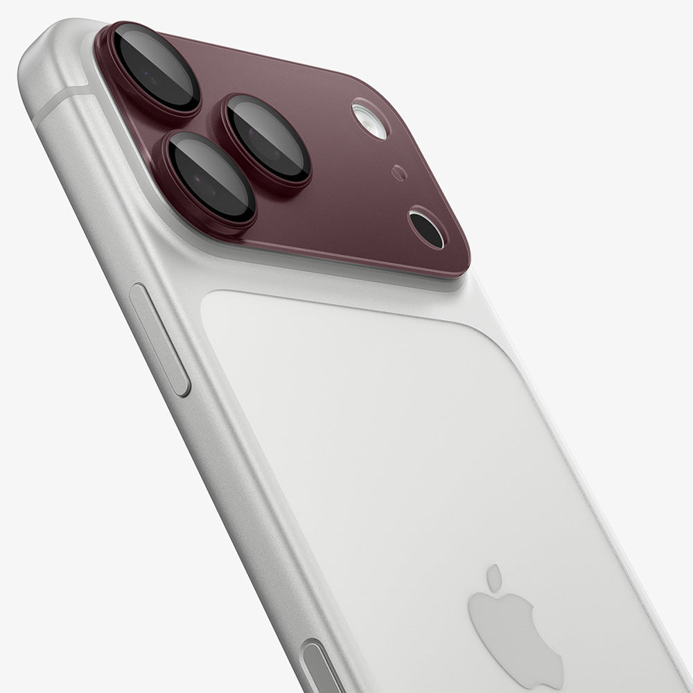 Folie de protectie Spigen Optik.tR EZ Fit Pro XL compatibil cu iPhone 18 Pro Max, Visiniu