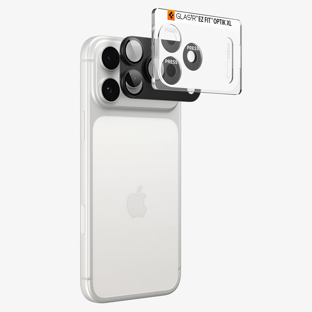 Folie de protectie Spigen Optik.tR EZ Fit Pro XL compatibil cu iPhone 18 Pro Max, Gri