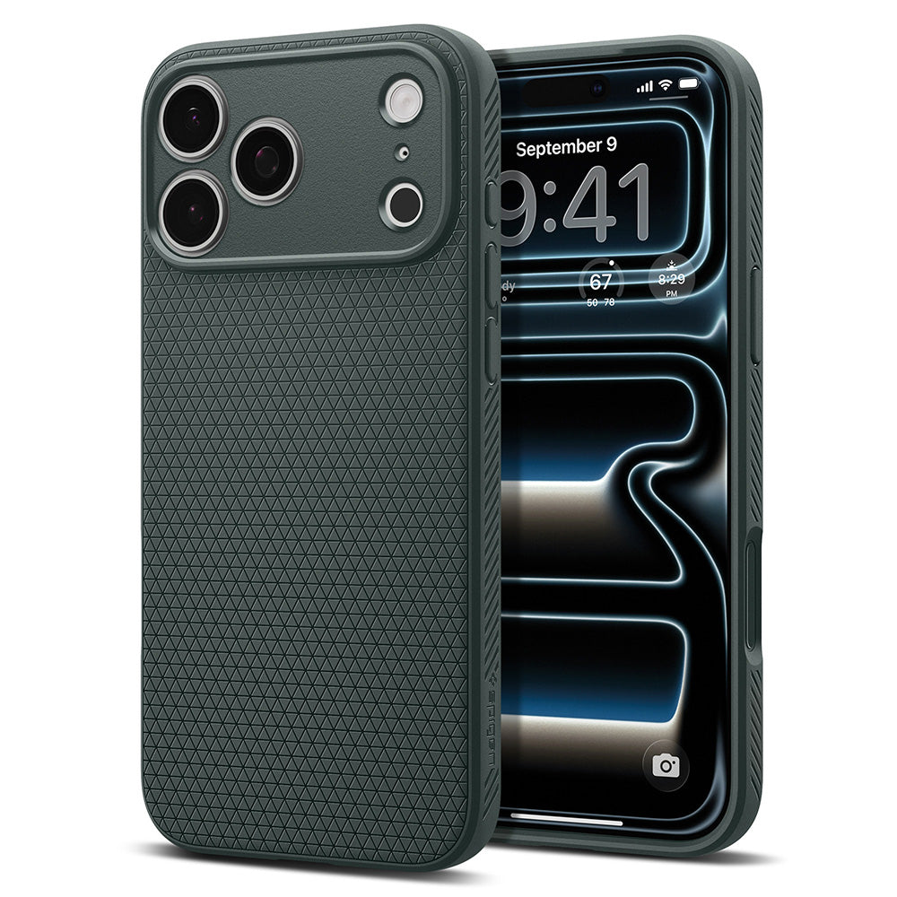 Husa de protectie Spigen Liquid Air compatibil cu iPhone 17 Pro Max / iPhone 18 Pro Max, Verde