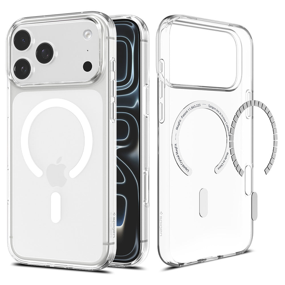 Husa de protectie Spigen Liquid Crystal compatibil cu iPhone 17 Pro Max / iPhone 18 Pro Max, Alb