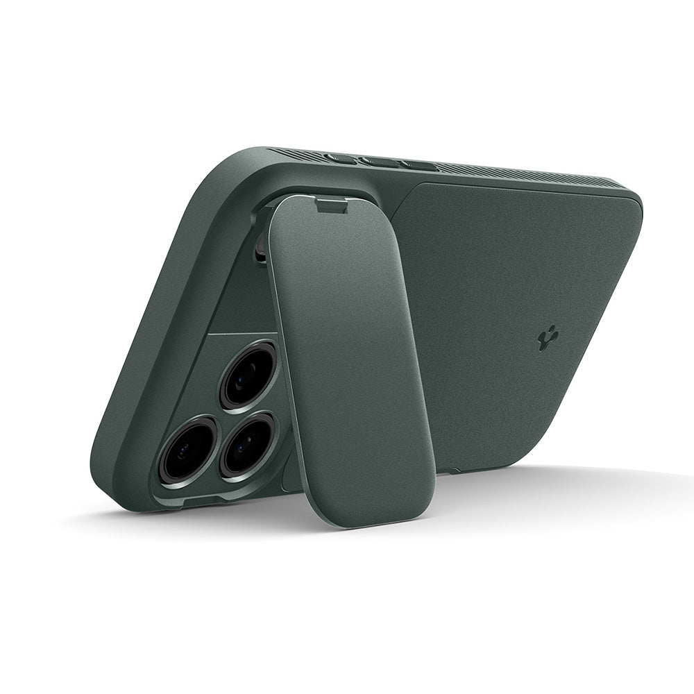 Husa de protectie Spigen Optik Armor compatibil cu iPhone 18 Pro / iPhone 17 Pro, Verde