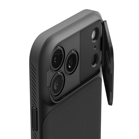 Husa de protectie Spigen Optik Armor compatibil cu iPhone 17 Pro Max / iPhone 18 Pro Max, Negru