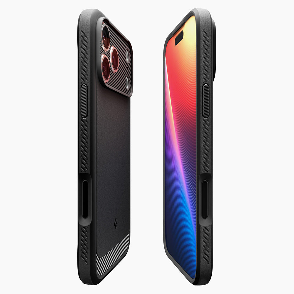 Husa de protectie Spigen Rugged Armor compatibil cu iPhone 18 Pro Max / iPhone 17 Pro Max, Negru