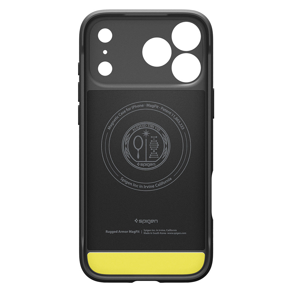 Husa de protectie Spigen Rugged Armor compatibil cu iPhone 18 Pro Max / iPhone 17 Pro Max, Negru