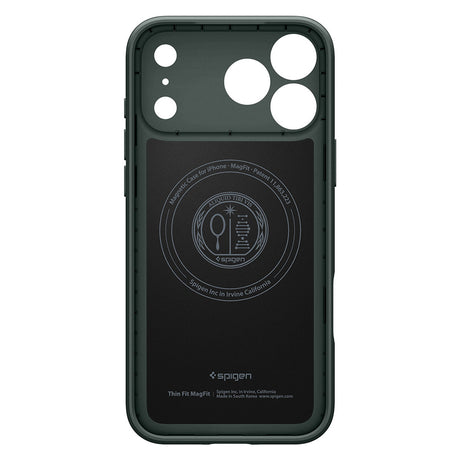 Husa de protectie Spigen Thin Fit compatibil cu iPhone 18 Pro Max / iPhone 17 Pro Max, Verde inchis