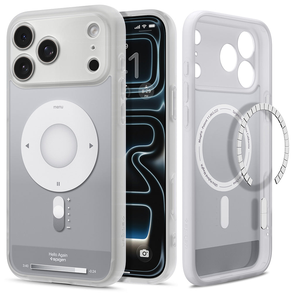 Husa de protectie Spigen Ultra Hybrid compatibil cu iPhone 18 Pro / iPhone 17 Pro, Argintiu