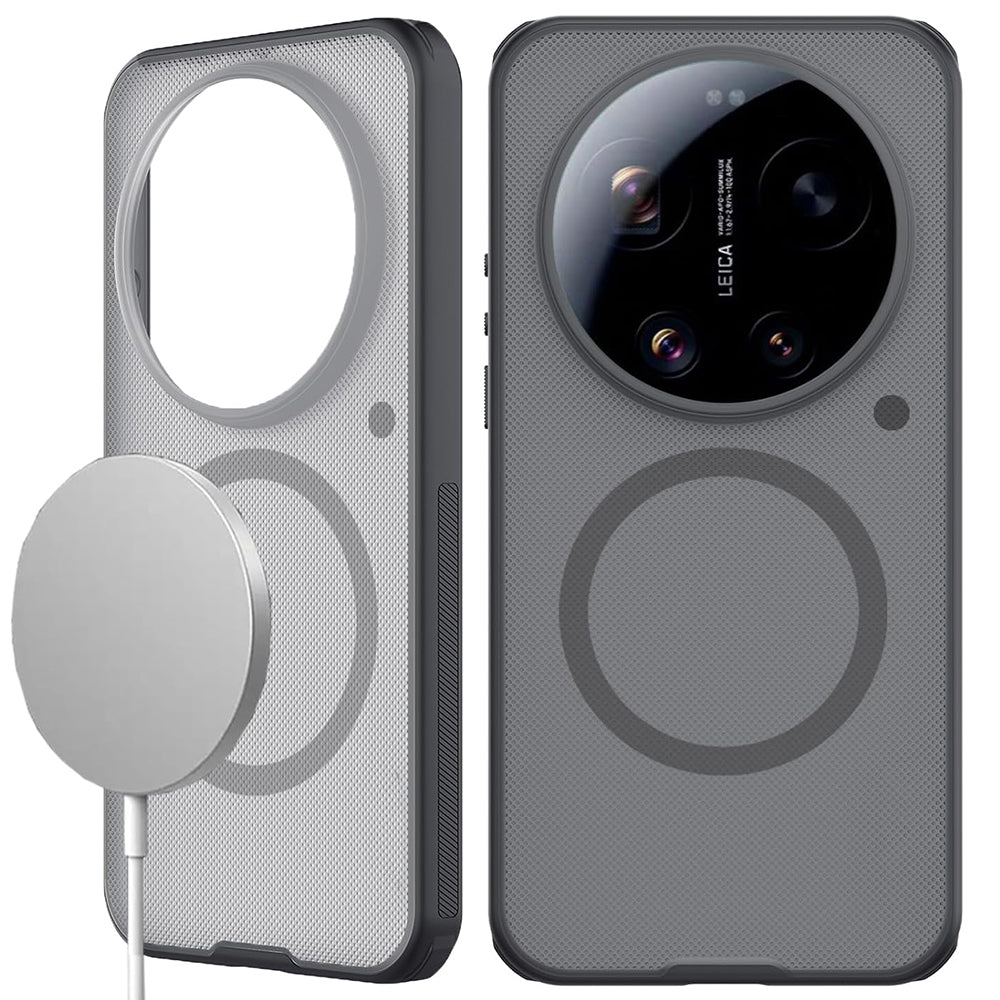 Husa de protectie Nillkin Super Frosted Shield Pro compatibil cu Xiaomi 17 Ultra, Negru Transparent
