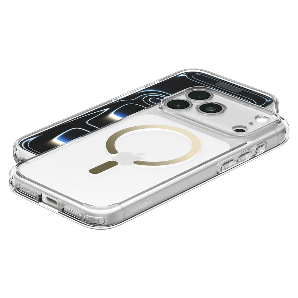 Husa de protectie Spigen Ultra Hybrid compatibil cu iPhone 17 Pro / iPhone 18 Pro, Transparent