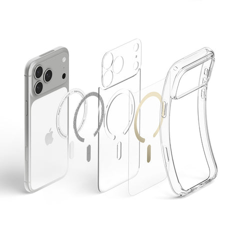 Husa de protectie Spigen Ultra Hybrid compatibil cu iPhone 17 Pro / iPhone 18 Pro, Transparent