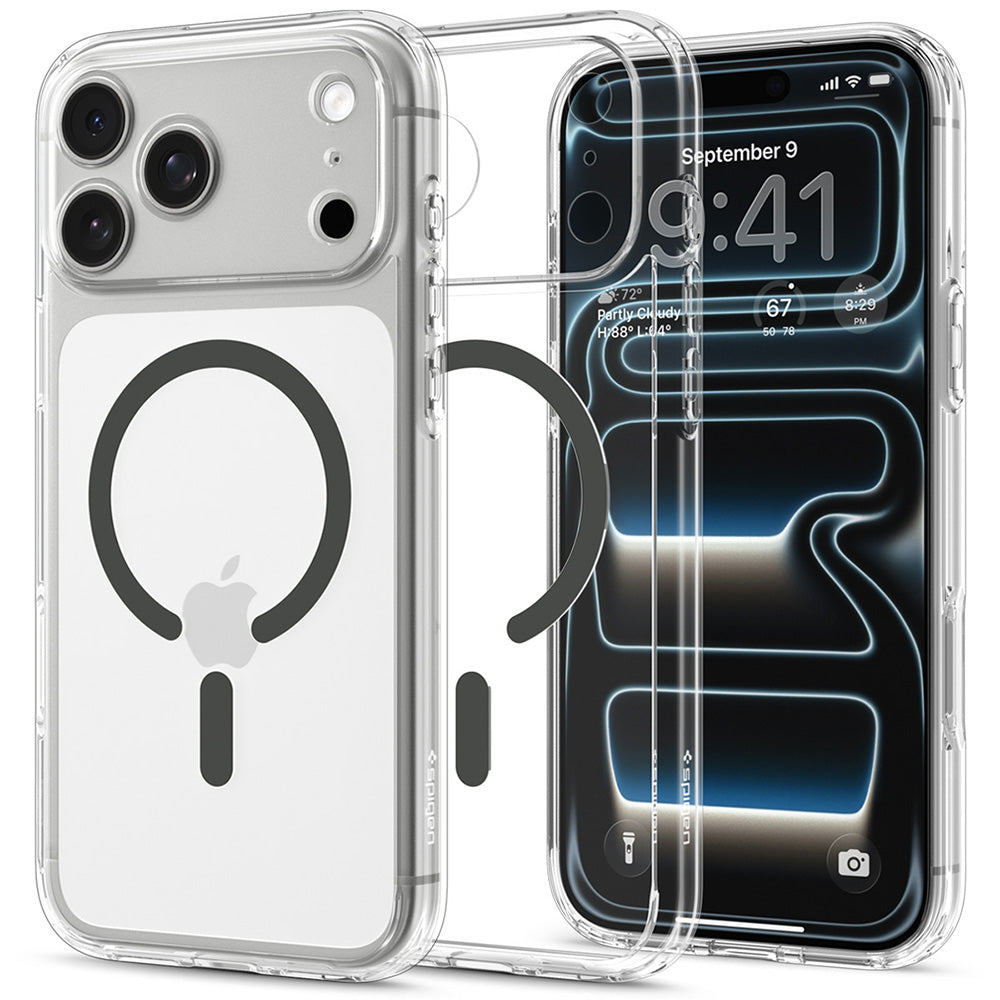 Husa de protectie Spigen Ultra Hybrid compatibil cu iPhone 17 Pro / iPhone 18 Pro, Transparent