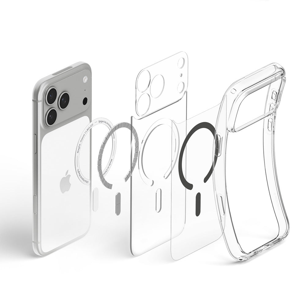 Husa de protectie Spigen Ultra Hybrid compatibil cu iPhone 17 Pro / iPhone 18 Pro, Transparent