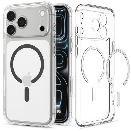 Husa de protectie Spigen Ultra Hybrid compatibil cu iPhone 17 Pro Max / iPhone 18 Pro Max, Gri