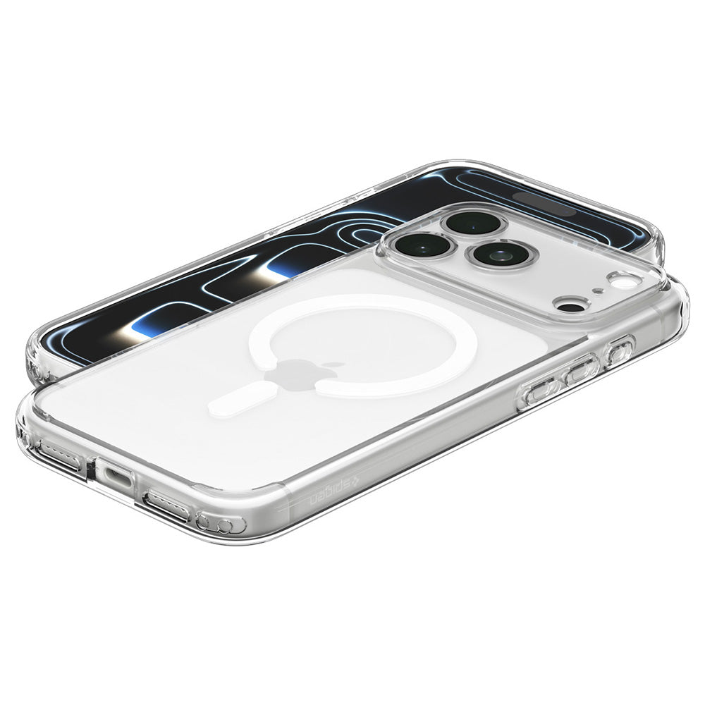 Husa de protectie Spigen Ultra Hybrid compatibil cu iPhone 17 Pro / iPhone 18 Pro, Alb