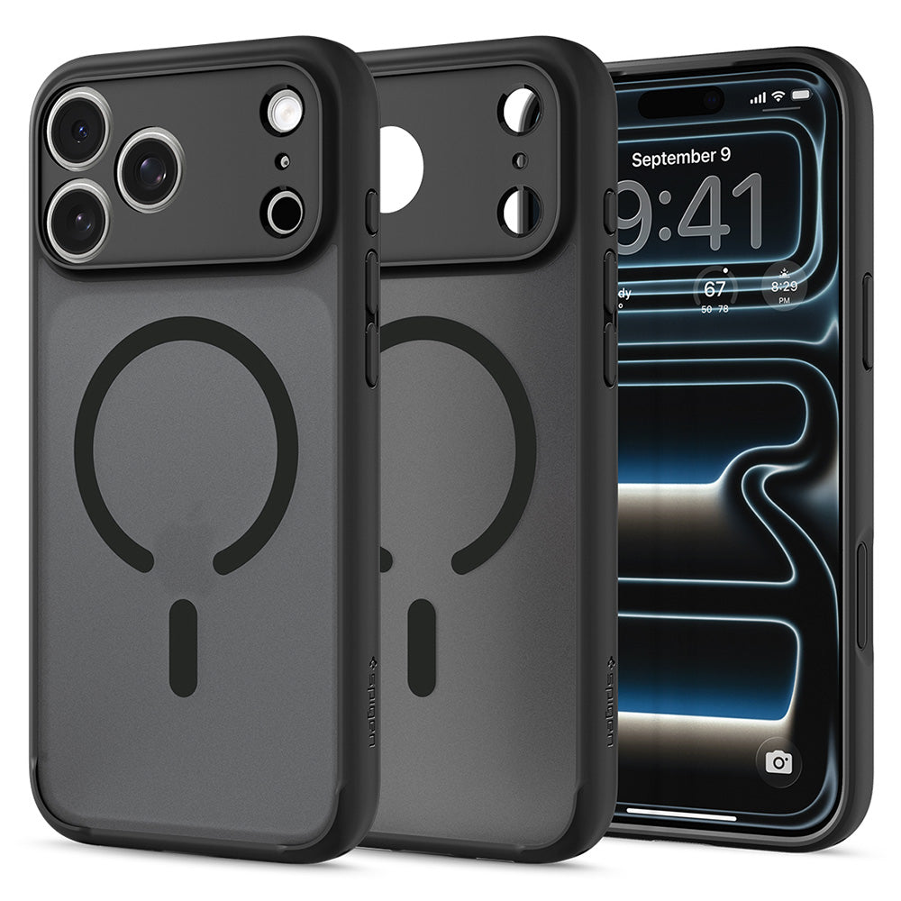 Husa de protectie Spigen Ultra Hybrid compatibil cu iPhone 17 Pro / iPhone 18 Pro, Gri