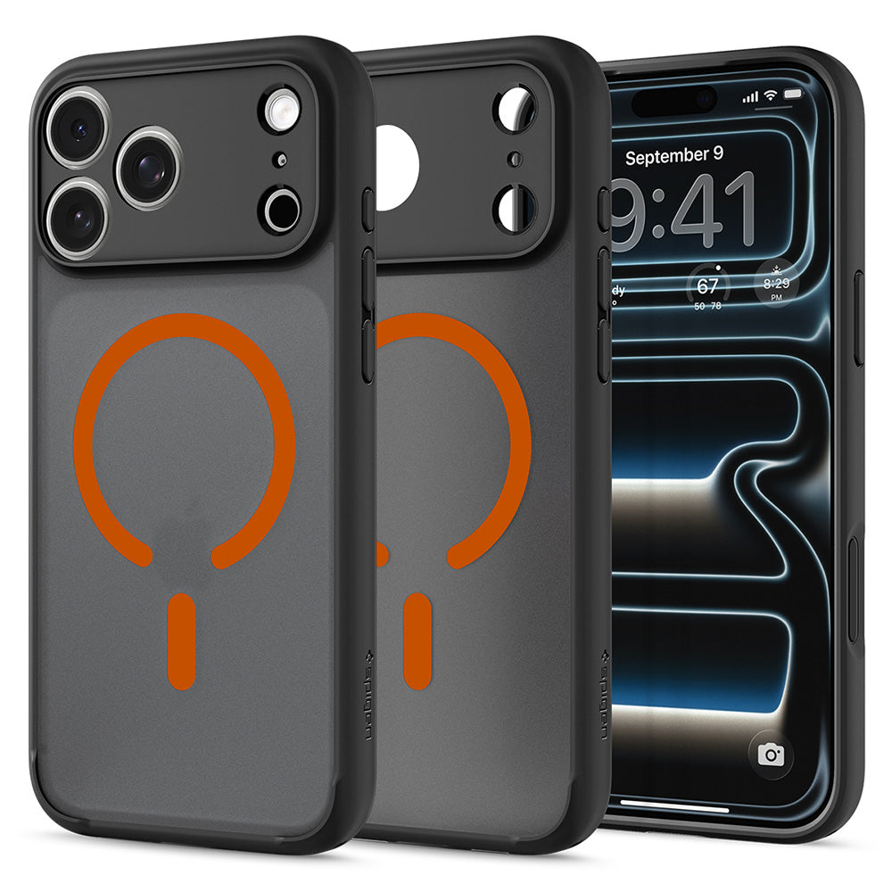 Husa de protectie Spigen Ultra Hybrid compatibil cu iPhone 17 Pro / iPhone 18 Pro, Gri