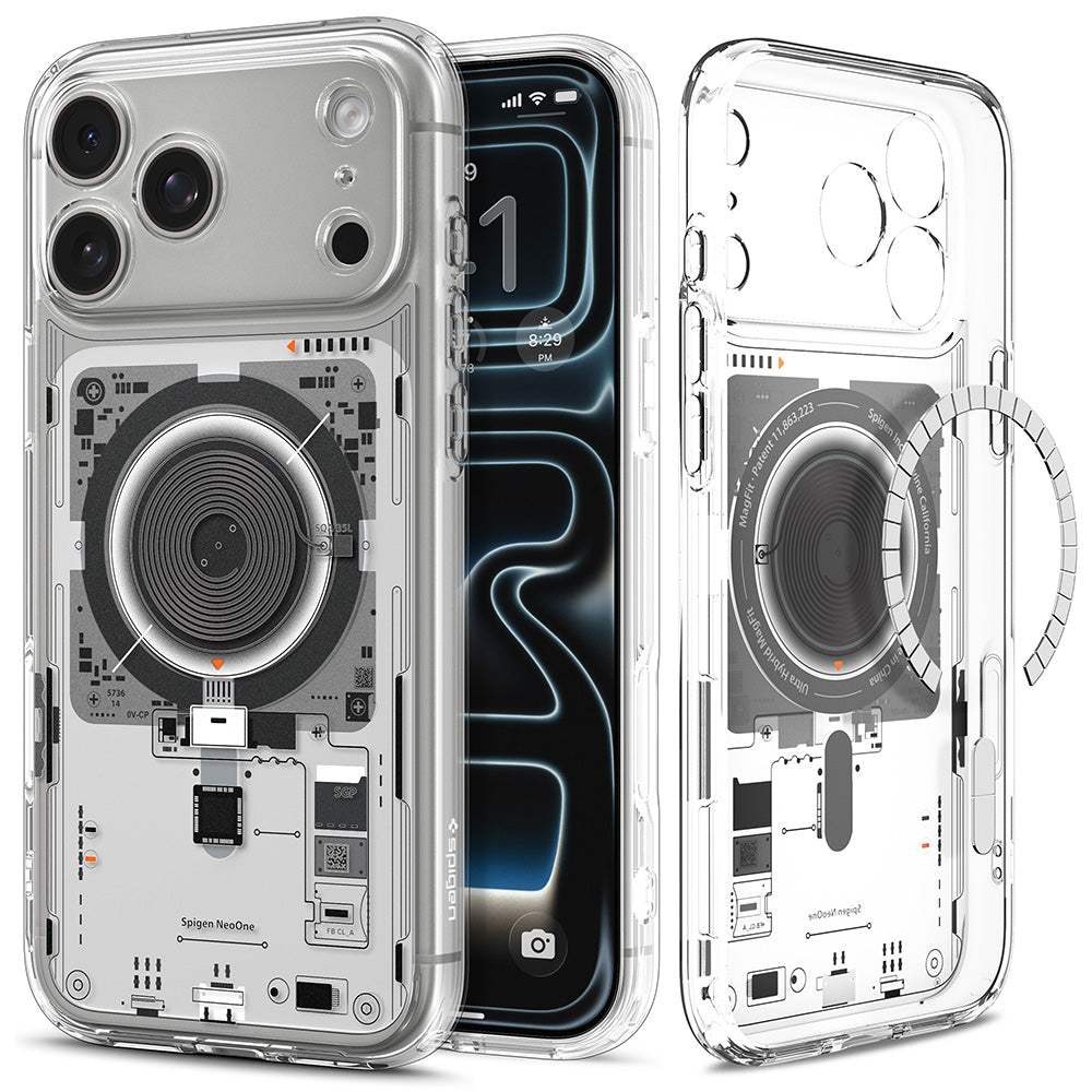 Husa de protectie Spigen Ultra Hybrid compatibil cu iPhone 17 Pro / iPhone 18 Pro, Gri