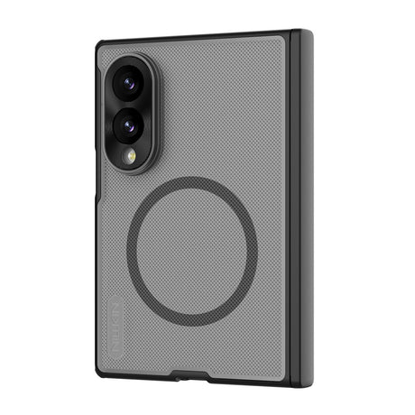Husa de protectie Nillkin Super Frosted Shield Fold Magnetic compatibil cu Samsung Galaxy Z Fold8, Negru Transparent