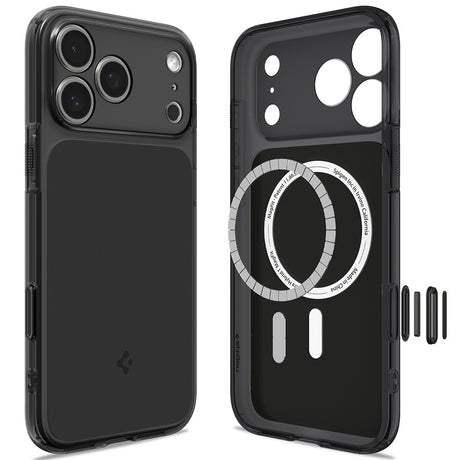 Husa de protectie Spigen Ultra Hybrid compatibil cu iPhone 17 Pro / iPhone 18 Pro, Negru