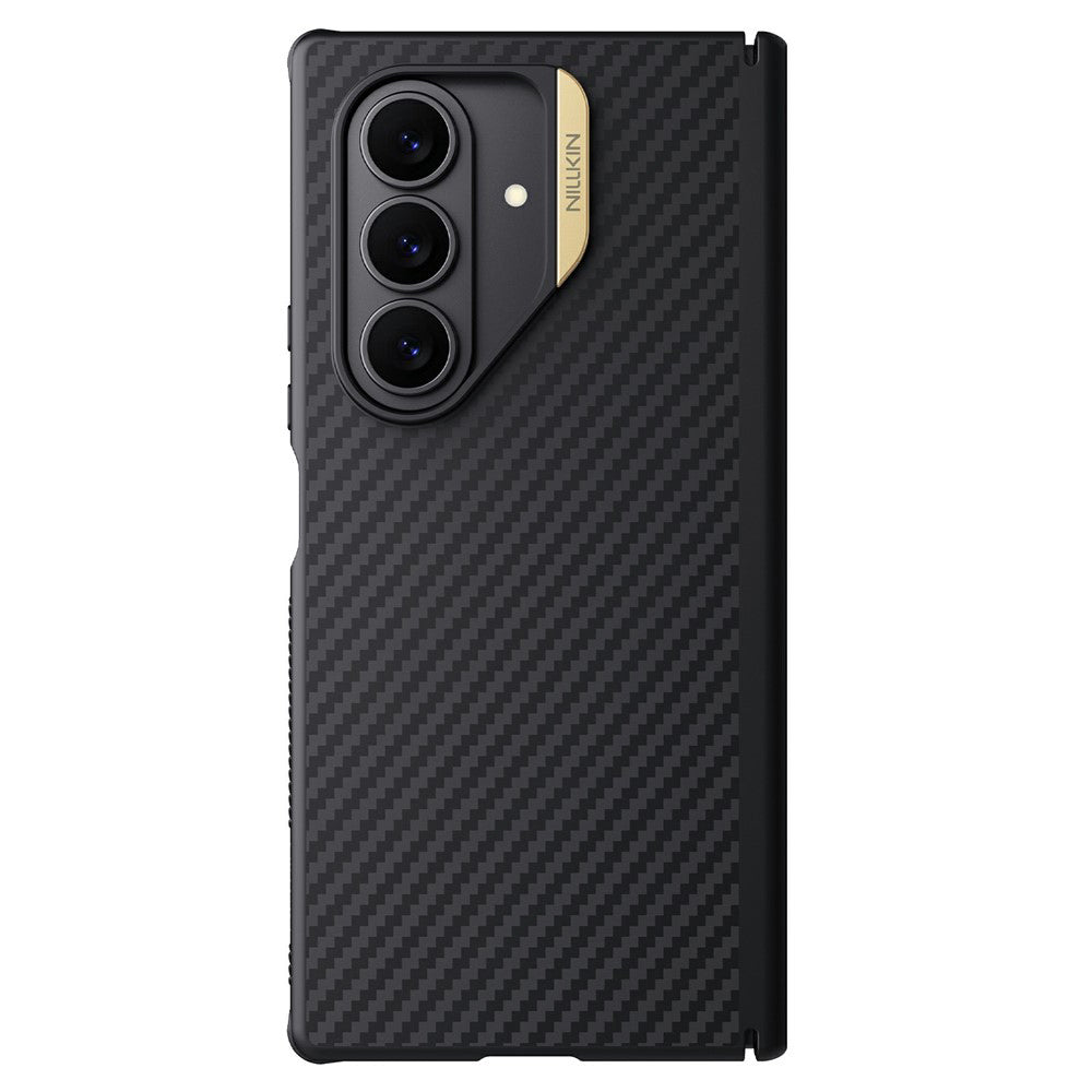 Husa de protectie Nillkin Synthetic Fiber Pro compatibil cu Samsung Galaxy Z Fold7, Auriu