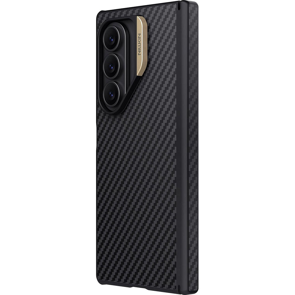 Husa de protectie Nillkin Synthetic Fiber Pro compatibil cu Samsung Galaxy Z Fold7, Auriu