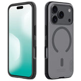 Husa de protectie Nillkin Super Frosted Shield Pro Magnetic compatibil cu iPhone 17 Pro Max / iPhone 18 Pro Max, Negru Transparent