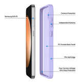 Husa de protectie Dux Ducis Yind MagSafe compatibil cu Samsung Galaxy S26 FE / Samsung Galaxy S25 FE, Mov deschis