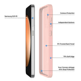 Husa de protectie Dux Ducis Yind MagSafe compatibil cu Samsung Galaxy S26 FE / Samsung Galaxy S25 FE, Roz