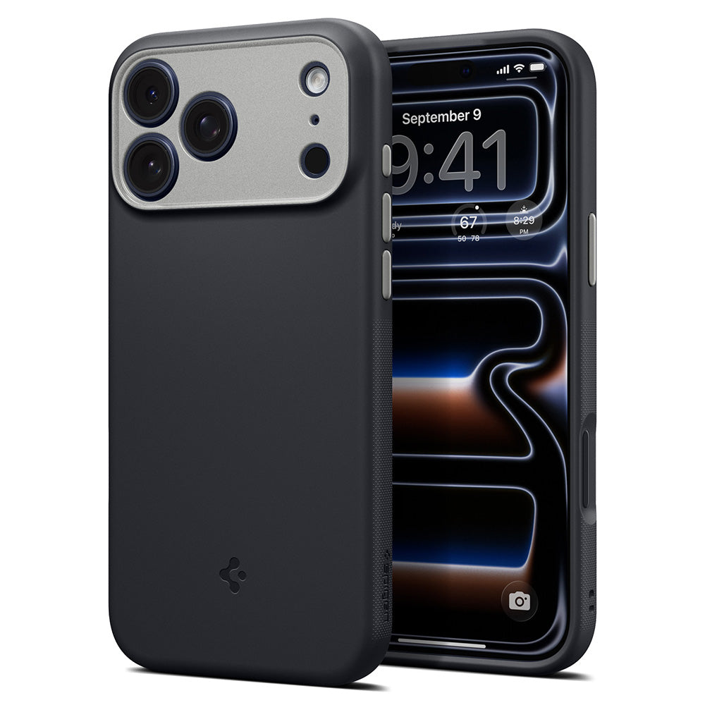 Husa de protectie Spigen Caseology Nano Pop compatibil cu iPhone 17 Pro / iPhone 18 Pro, Negru