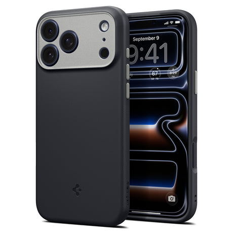 Husa de protectie Spigen Caseology Nano Pop compatibil cu iPhone 17 Pro / iPhone 18 Pro, Negru