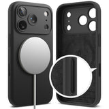 Husa de protectie Ringke Silicone MagSafe compatibil cu iPhone 18 Pro, Negru