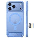 Husa de protectie Torras Ostand L1 Guardian compatibil cu iPhone 17 Pro / iPhone 18 Pro, Albastru