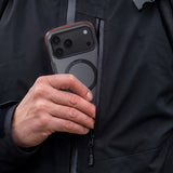 Husa de protectie Torras Ostand Q3 Air Pro compatibil cu iPhone 18 Pro Max / iPhone 17 Pro Max, Negru